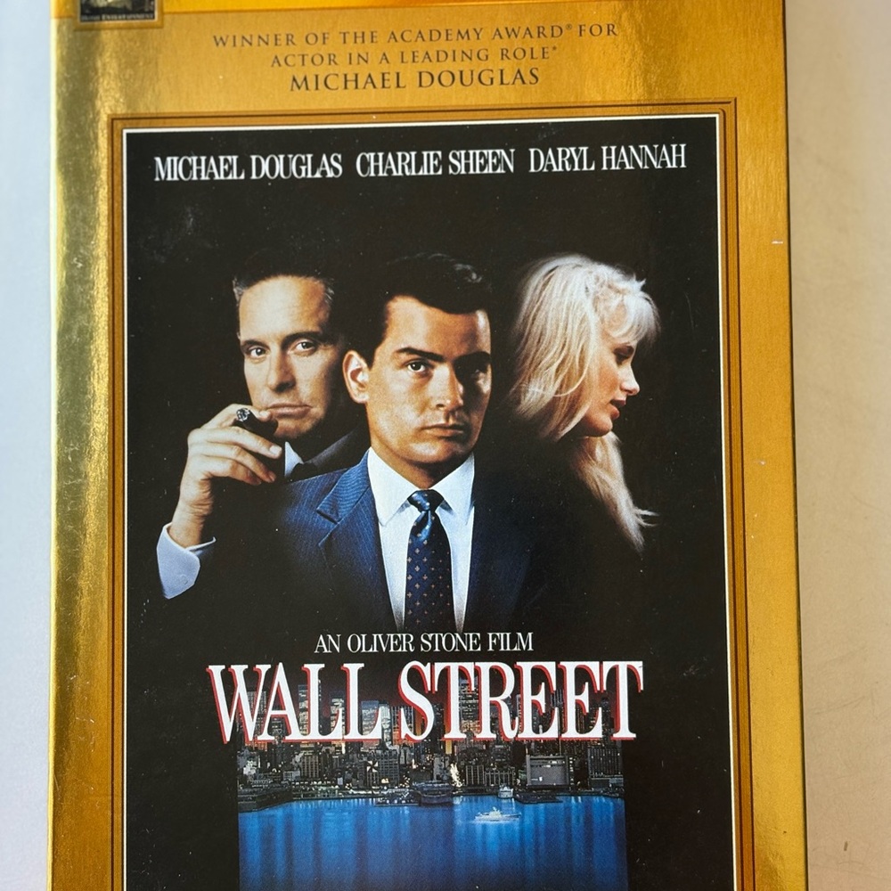 Wall Street Movie Poster - Gold and Black